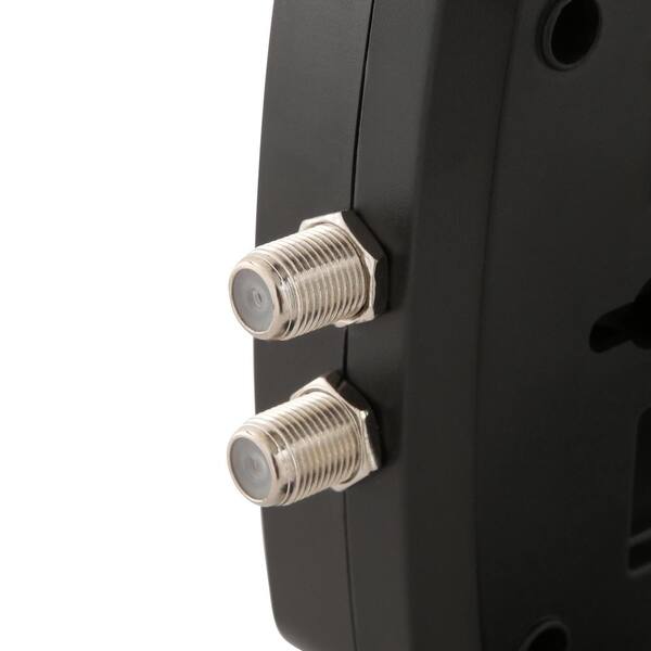 CE TECH 6 ft 8-Outlet USB Coax Surge Protector