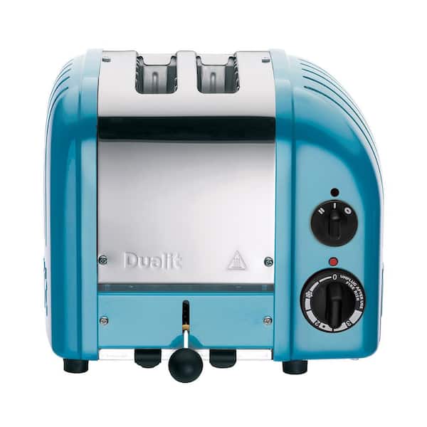 Dualit New Gen 2-Slice Azure Blue Wide Slot Toaster with Crumb Tray