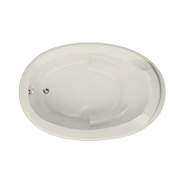 Hydro Systems Hartford 60 in. Acrylic Oval Drop-in Whirlpool and Air Bath Bathtub in Biscuit