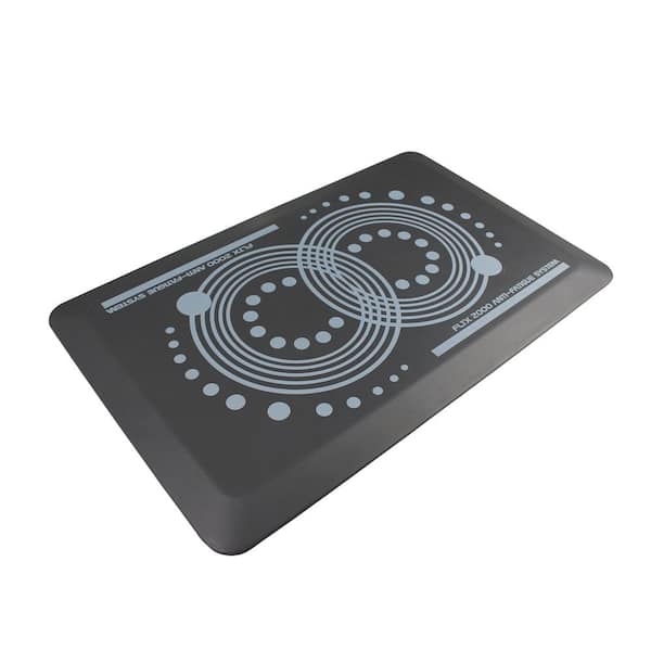 Floortex AFS-TEX 2000 Gray 20 in. x 32 in. Indoor Active Anti-Fatigue Mat