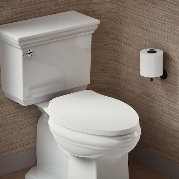 Drift ReadyLatch Quiet-Close Elongated Front Toilet Seat in White
