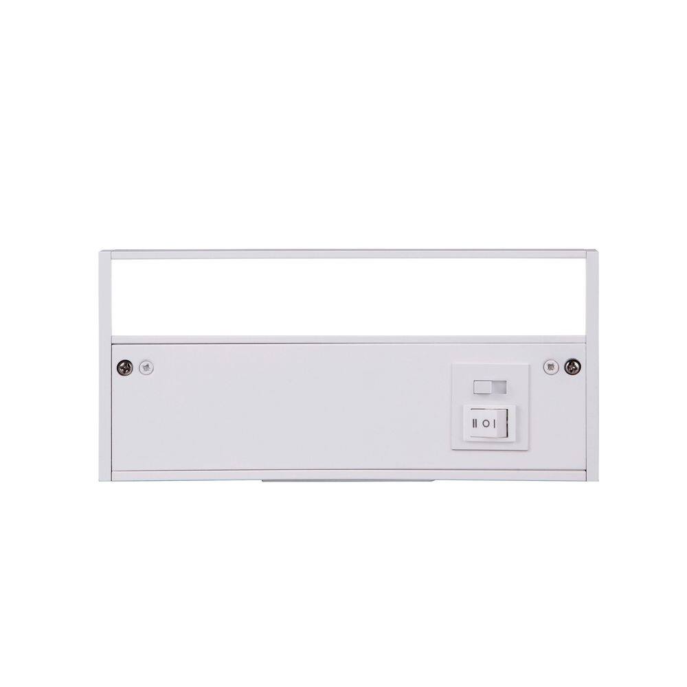 8 in. Hardwired/Plug-in White Finish Dimmable Integrated LED Adjustable White CCT Linkable Under Cabinet Light price history on PriceWatchPro