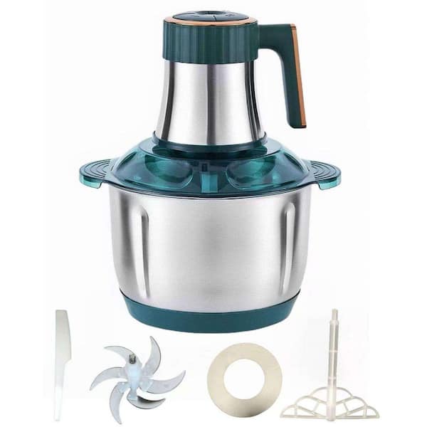 Electric Meat Grinder with 5L Stainless Steel Bowl, 500W Power, 5-Speed Modes for Dough, Meat, Vegetables, Fruits, Nuts