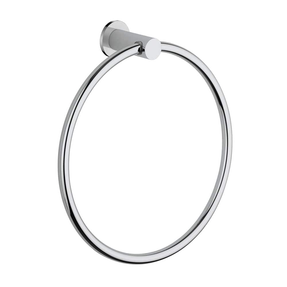 Round Collection Wall Mounted Bathroom Towel Ring in Chrome price history on PriceWatchPro