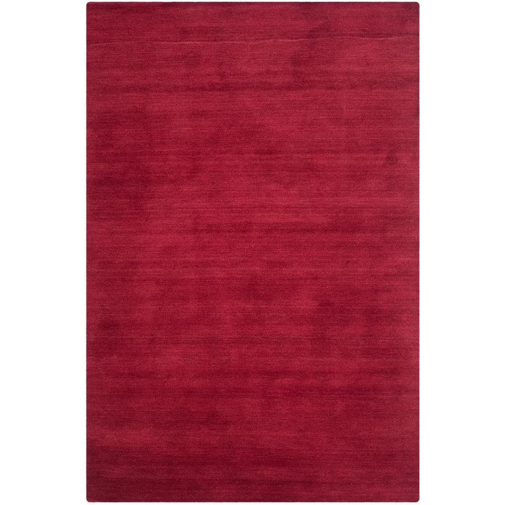 Himalaya Red Handmade Wool 6' x 9' Area Rug