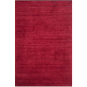 Himalaya Red 6 ft. x 9 ft. Gradient Solid Area Rug