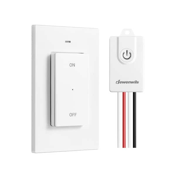 DEWENWILS Wireless Remote Control Wall Light Switch Kit Light Switch, 15A High Power