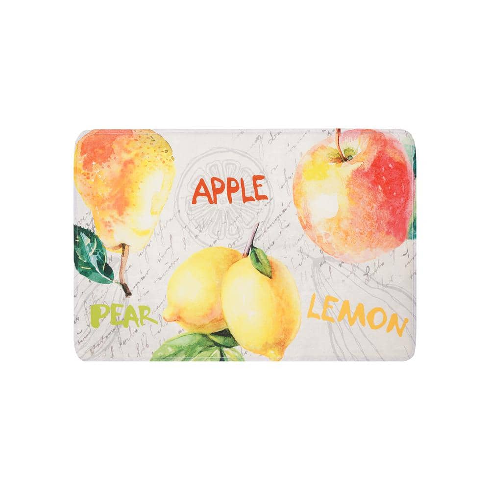 EverGrace Fruits Rectangle Kitchen Mat 22in.x 35in. EG2008KM3504 The