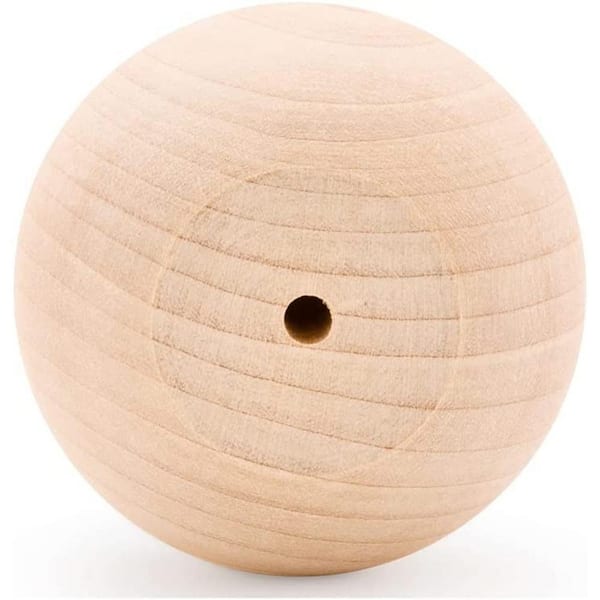 Unfinished WoodBall Knobs 2-1/2 - Pack of 25