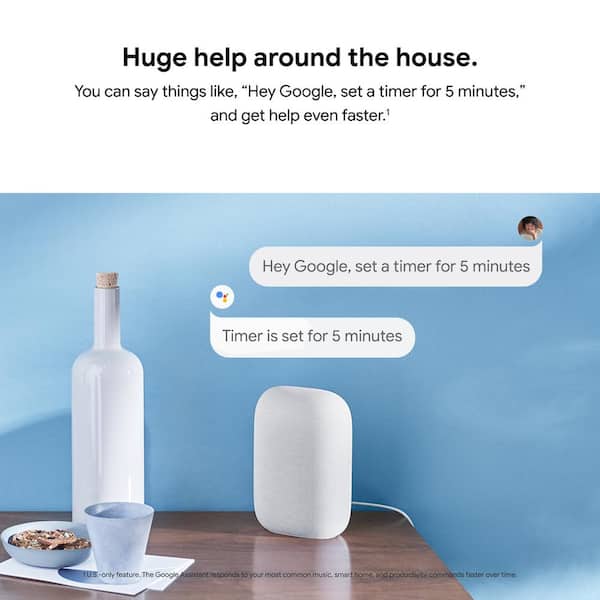 Nest Audio - Smart Speaker with Google Assistant in Chalk (2-Pack) Nest Audio - Smart Speaker with Google Assistant in Chalk (2-Pack)