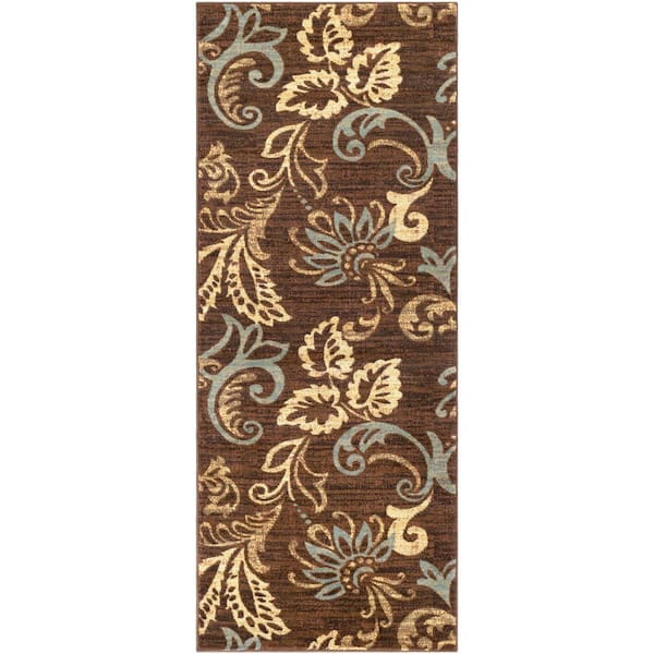 Livabliss Ceratonia Chocolate 3 ft. x 8 ft. Indoor Runner Rug