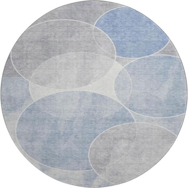 Addison Rugs Mayfield Premium Machine Washable Abstract AMF2286 Denim 8 ...