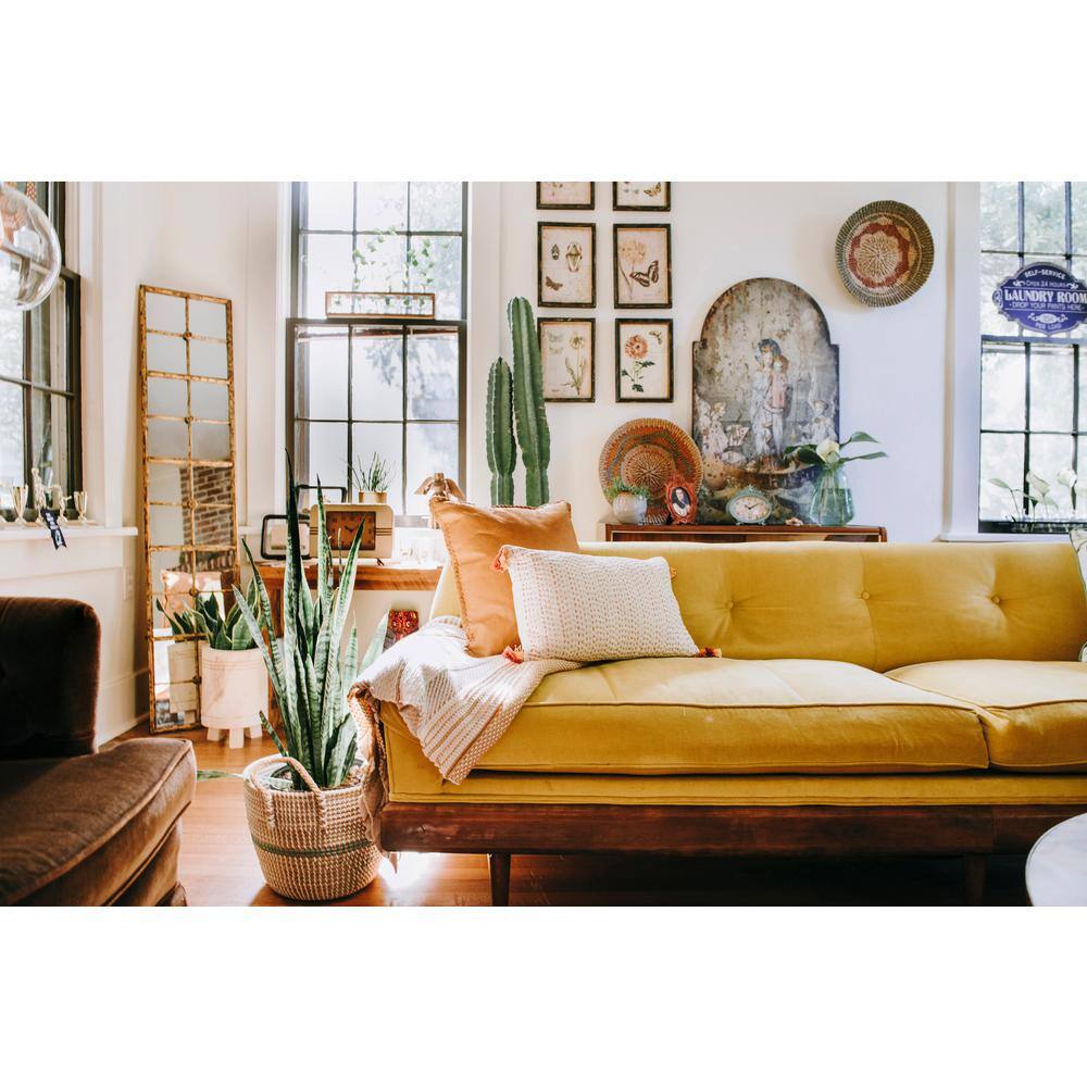 65" Gold Rectangular Metal Framed Wall Mirror