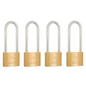 Brinks 7/8 in. (22 mm) Brass Keyed Lock (4-Pack) 171-20471 - The