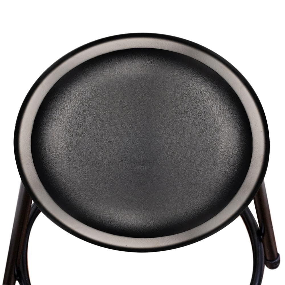 Hampden Black Adjustable Metal Laboratory Stools, Set of 2