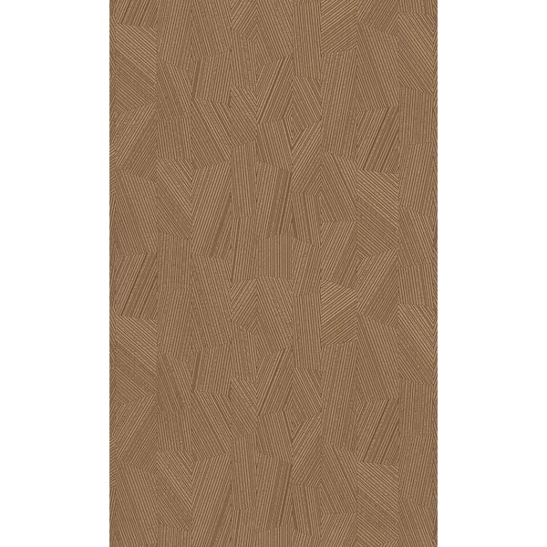 Walls Republic Brown Non-Pasted Vertical Geometric Stripes Metallic Shelf Liner Non-Woven Wallpaper Double Roll (57 sq. ft.)