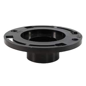7 in. O.D. Plumbfit ABS Water Closet (Toilet) Flange Less Knockout, Fits Inside 3 in. Schedule 40 DWV Pipe