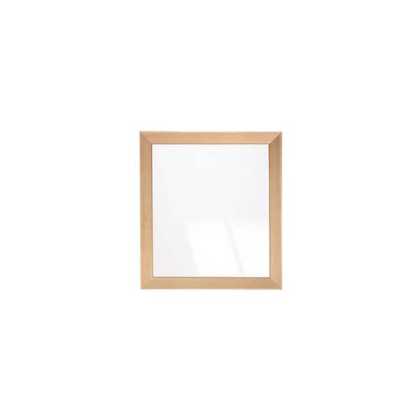BrandtWorks Natural Maple Elegance Framed Mirror 32 in. W x 36 in. H