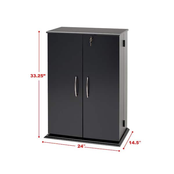 Have a question about Prepac Black Locking Cabinet with