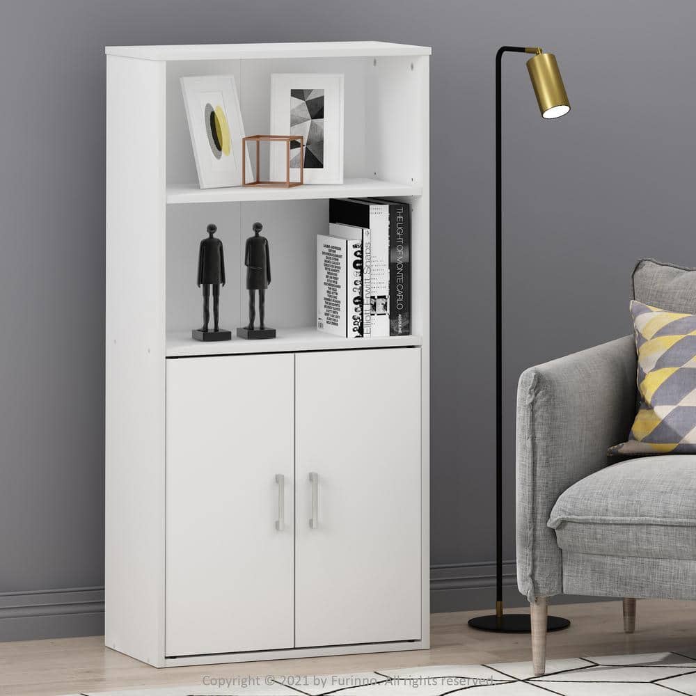 Pasir 47'' White E1 Particle Board Storage Cabinet with Adjustable Shelves