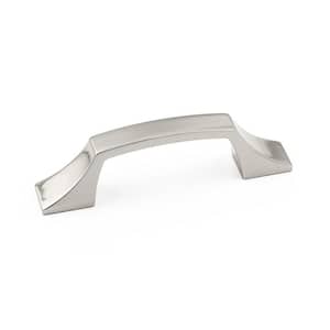 Rosemere Collection 3 in. (76 mm) or 3 3/4 in. (96 mm) Polished Nickel Transitional Rectangular Cabinet Bar Pull