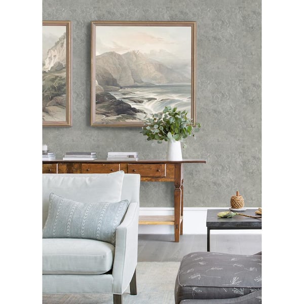 Francesca Pewter Texture Wallpaper Sample