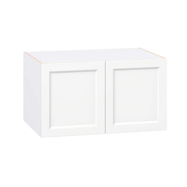 J COLLECTION Laramie 36 in. W x 24 in. D x 20 in. H Assembled Wall Bridge Kitchen Cabinet in Painted Bright White