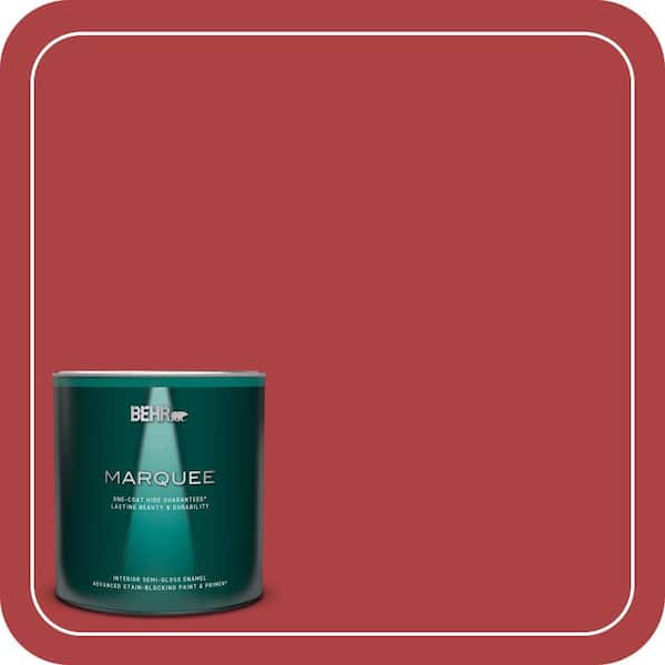BEHR MARQUEE 1 qt. #160B-7 Daredevil Semi-Gloss Enamel Interior Paint & Primer