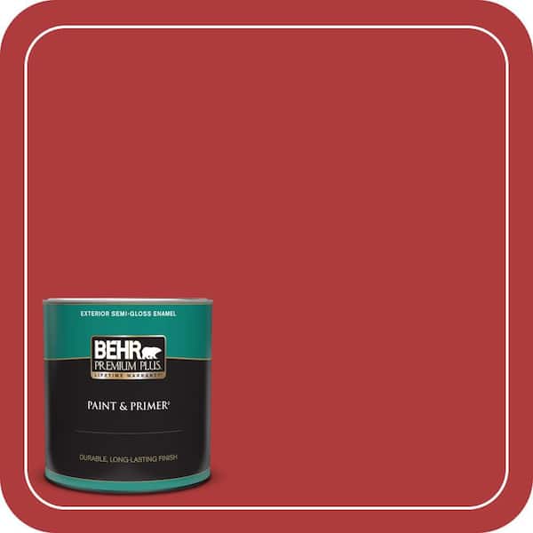 BEHR PREMIUM PLUS 1 qt. Home Decorators Collection #HDC-WR14-10 Winter Poinsettia Semi-Gloss Enamel Exterior Paint & Primer
