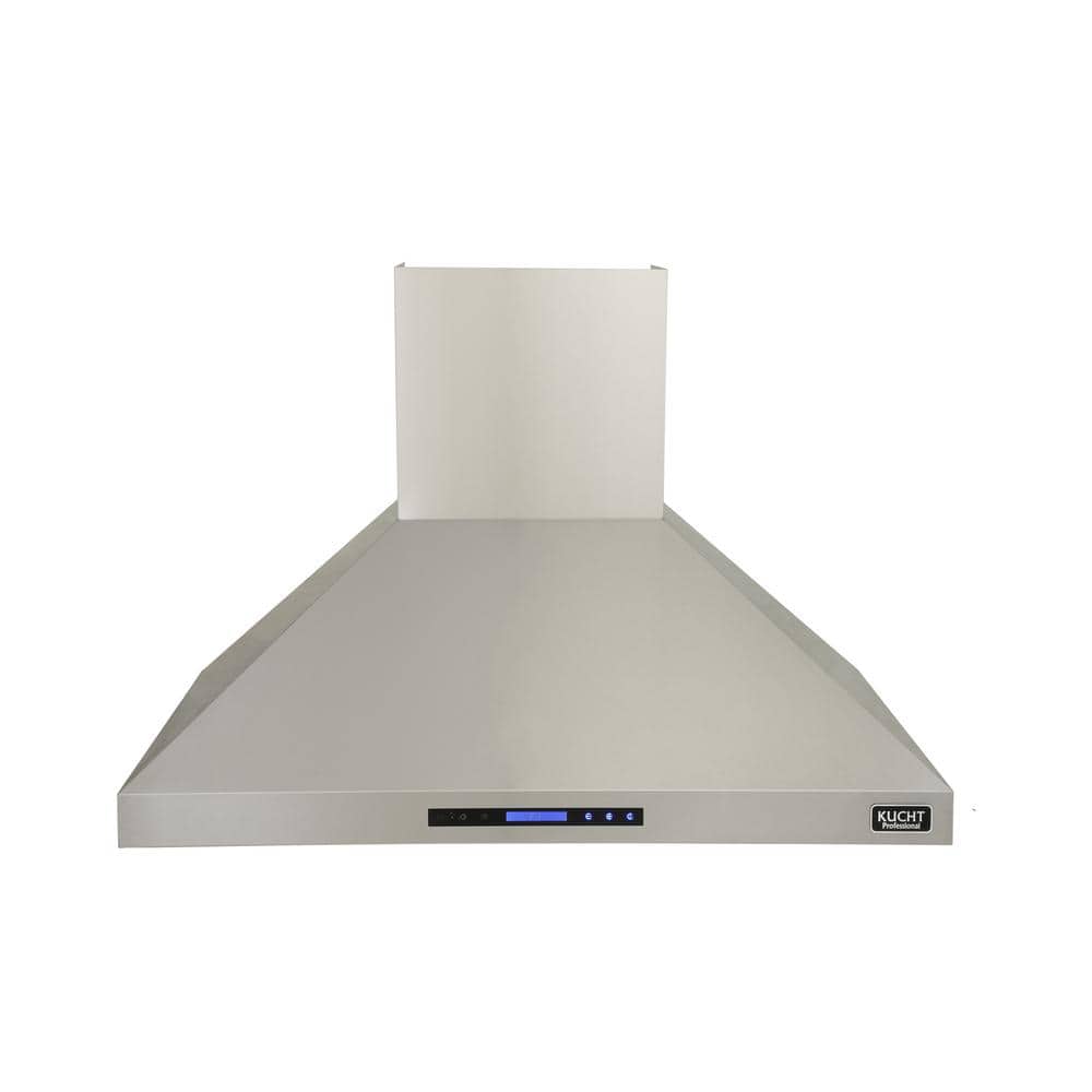 Kucht Professional 48 in. Wall Mounted Range Hood in Stainless Steel, Silver