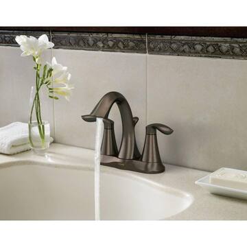 Eva Oil Rubbed Bronze Two-Handle High Arc Bathroom Faucet