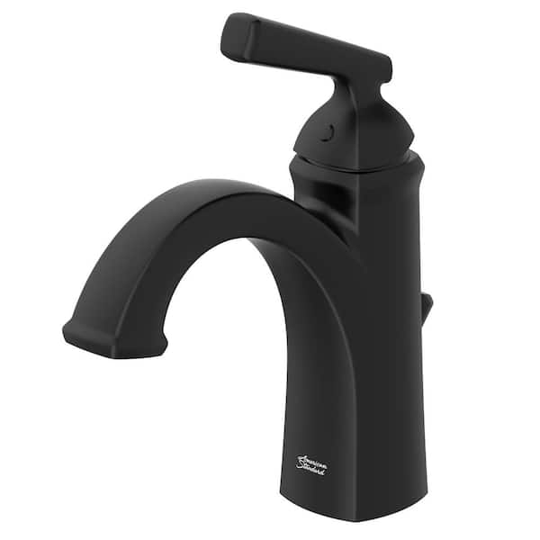 Edgemere Single-Handle Single Hole Bathroom Faucet in Matte Black