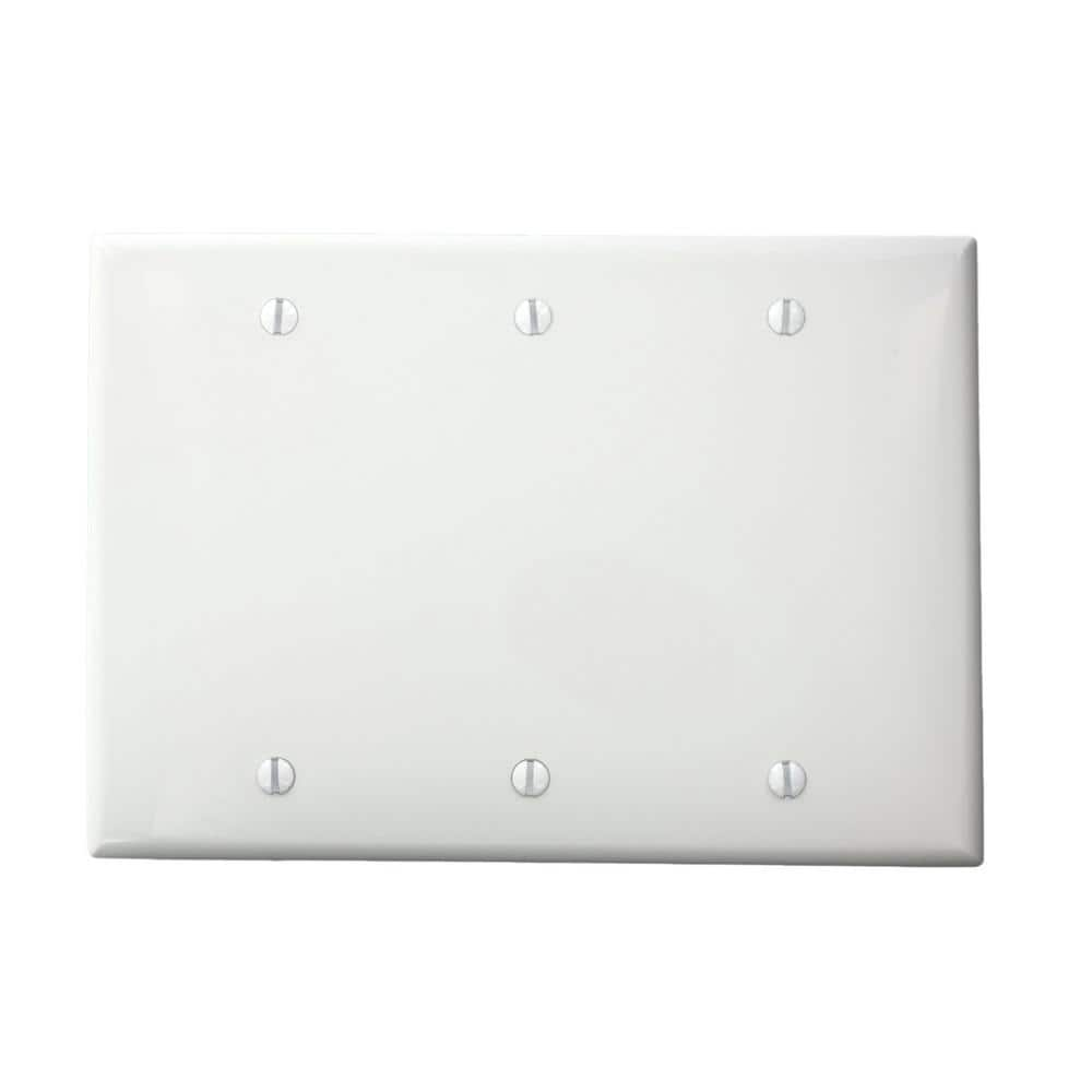 UPC 078477978788 product image for 3-Gang Ivory Blank Plate Nylon Standard Wall Plate (1-Pack) 80735-I | upcitemdb.com