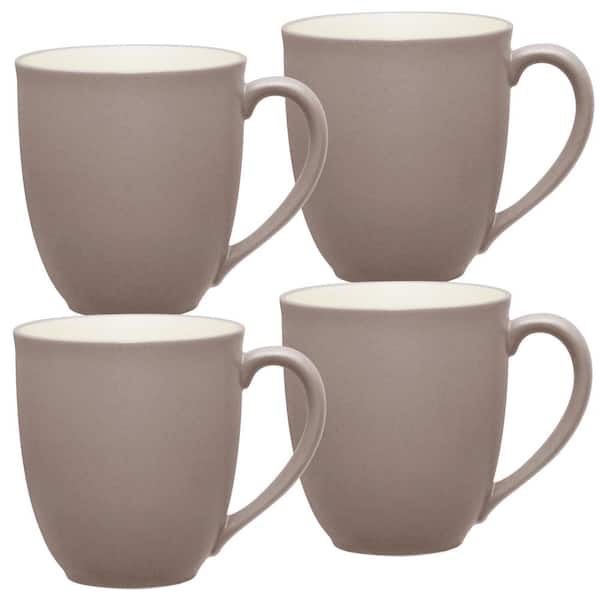 Noritake Colorwave Clay 12 fl. oz. (Tan) Stoneware Mugs (Set of 4)