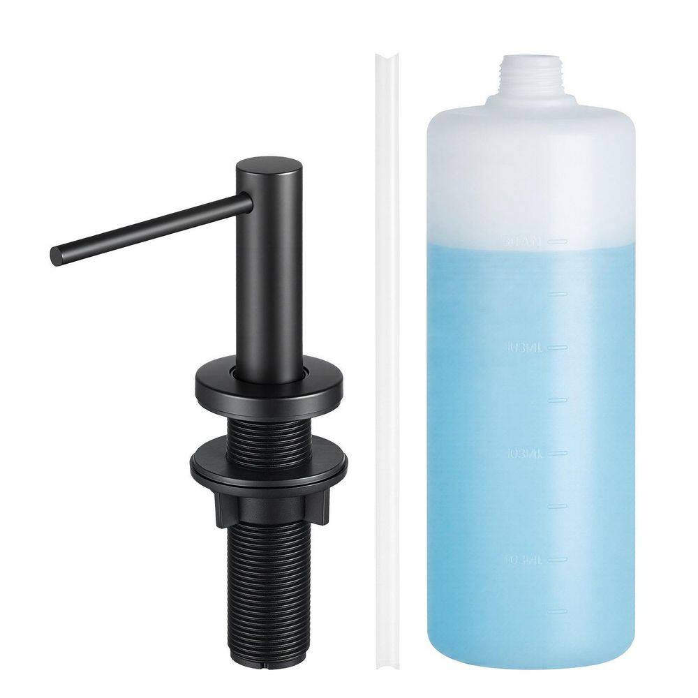 Stainless Steel Built in Sink Soap Dispenser with 17OZ Refillable Bottle, Countertop Dish Soap-Dispenser price history on PriceWatchPro