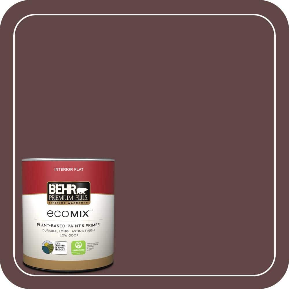 1 qt. #S-G-700 Wild Raisin Flat EcoMix Plant-Based Interior Paint & Primer price history on PriceWatchPro