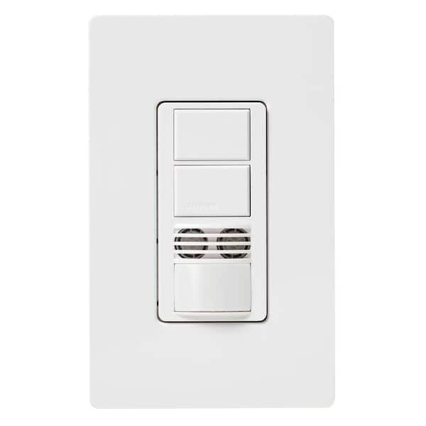Maestro Dual-Circuit Dual-Tech Motion Sensor Switch, 6-Amp/Single-Pole, White (MS-A202-WH)