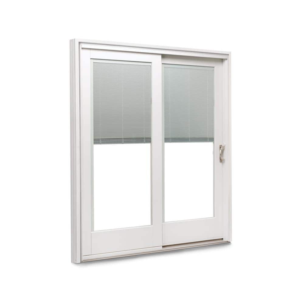 71-1/4 in. x 79-1/2 in. 400 Series White Right-Hand Frenchwood Gliding Pati