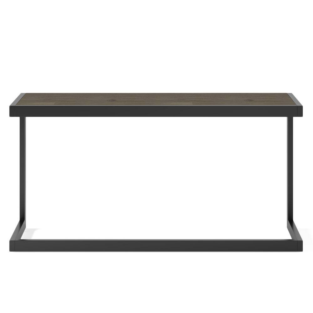 Erina 52'' Distressed Gray Acacia Wood and Metal Console Table