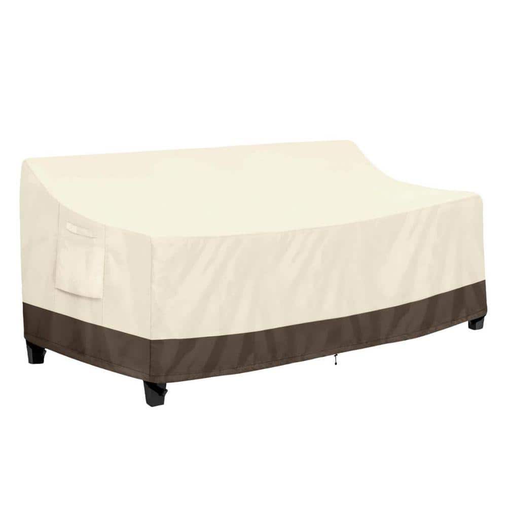 78W x 35D x 35H Beige 3-Seater Outdoor Couch Cover Waterproof Patio Sofa Furniture Covers with Air Vent and Handles price history on PriceWatchPro