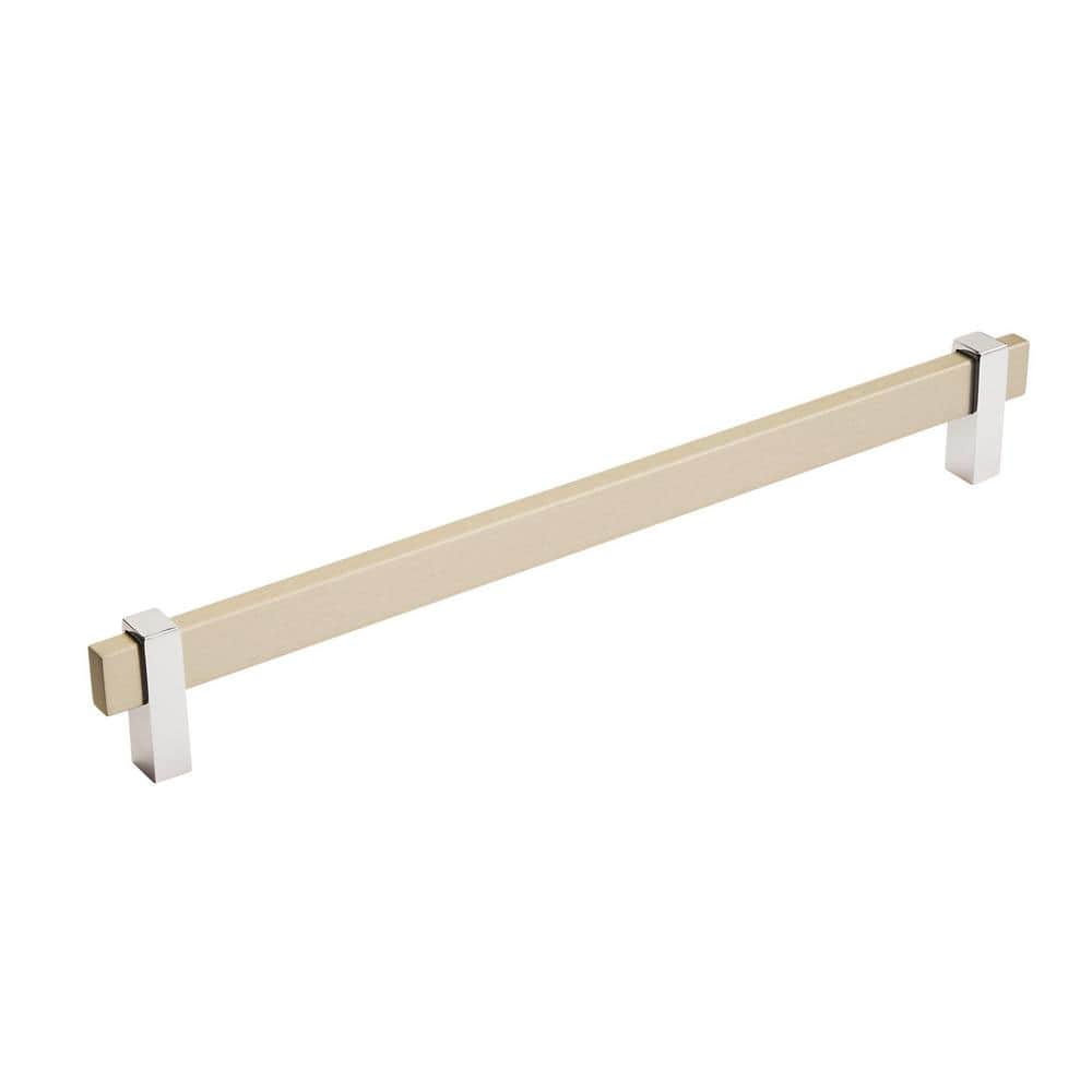 Mulino 10-1/16 in. (256mm) Modern Silver Champagne/Polished Chrome Bar Cabi