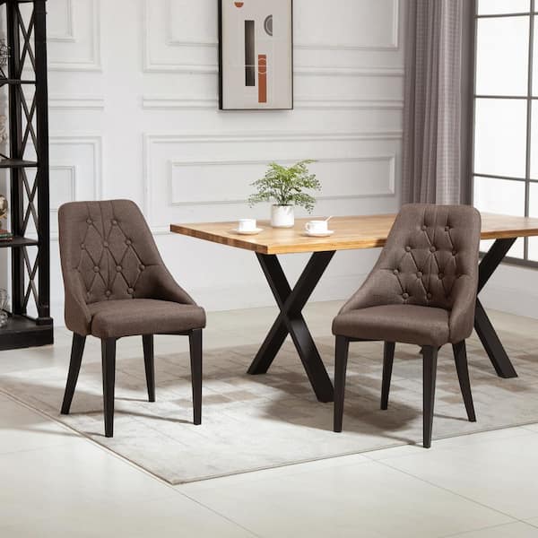 buttoned back dining chairs