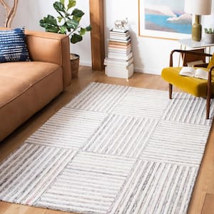 Metro Red/Ivory 8 ft. x 10 ft. Striped Area Rug