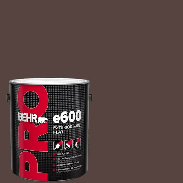 1 gal. #PPF-51 Dark Walnut Flat Exterior Paint