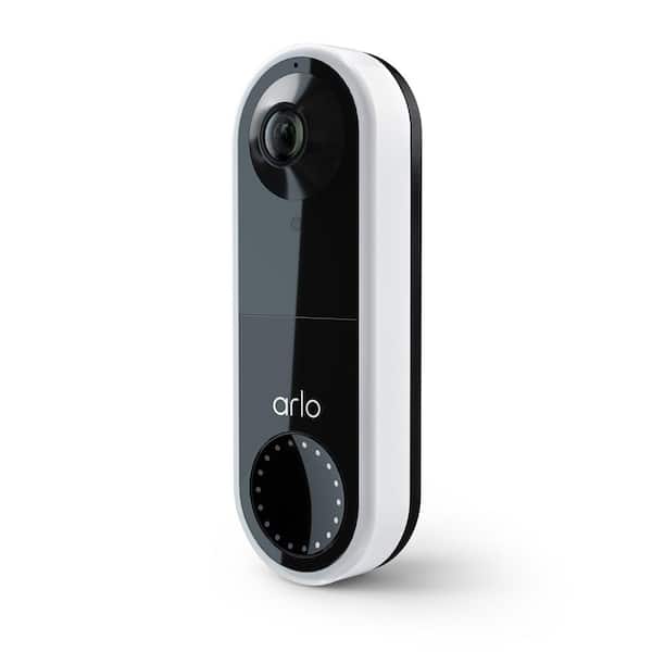 Arlo Essential Wired Video Doorbell - HD Video, 180-Degree View, Night Vision, 2-Way Audio, Easy Installation, White