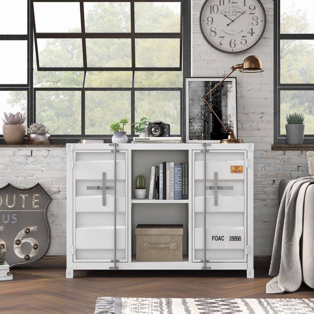 Klimson 33 in.H Sand White 6-Shelf Console Table price history on PriceWatchPro