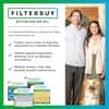 Filterbuy 24x25x4 Air Filter MERV 8 Dust Defense (3-Pack) – Pleated HVAC Furnace Filter, Actual Size 23.75×24.75×3.63 Inches