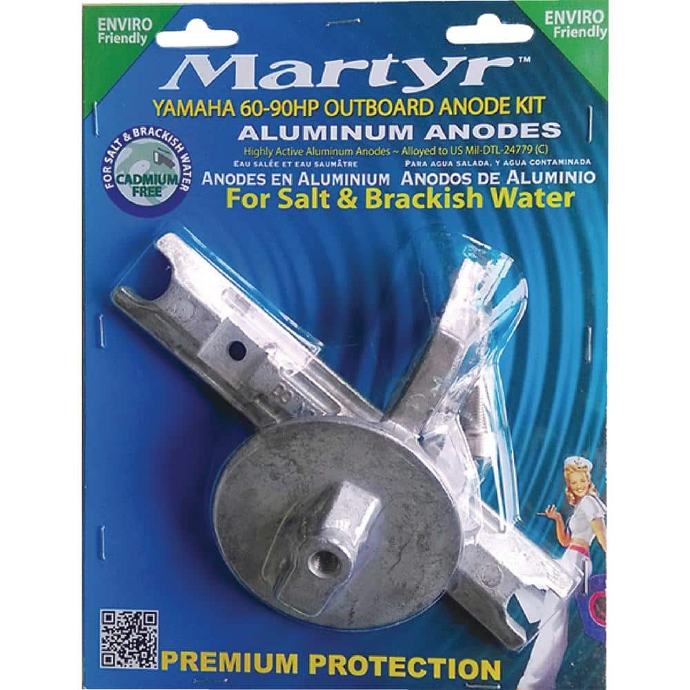 Anode Kit For Yamaha 60-90 HP Outboards, Aluminum