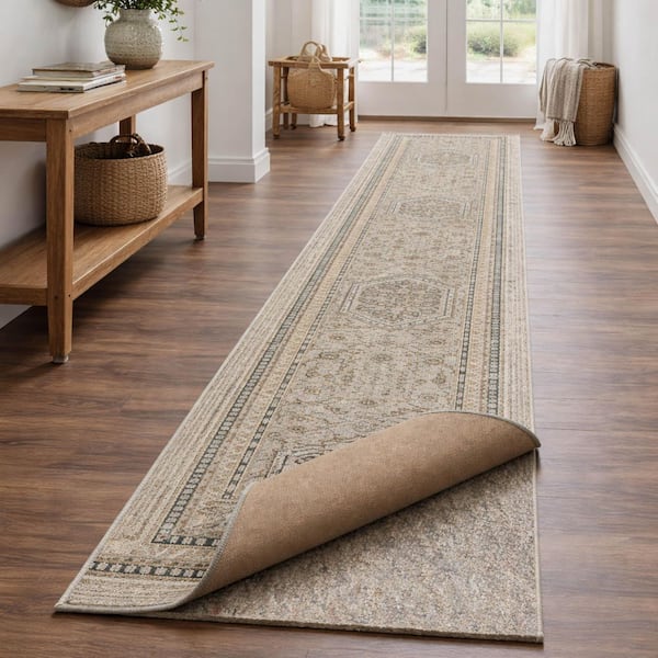 Dual Surface 3 ft. x 12 ft. Runner Interior 1/2 in. Thickness Rug Pad