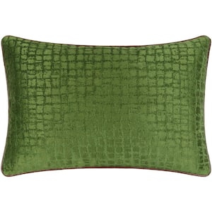 Bilzen Grass Green 13 in. x 20 in. Rectangle Pillow Cover